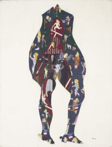 William N. Copley, "Le Sport", 1958, Oil and sand on canvas, 116 x 89,3 cm, © William N. Copley