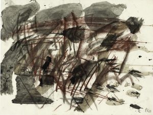 Per Kirkeby, "n.t.", 1981, gouache and pastel, 29,8 x 39,6 cm, © Per Kirkeby