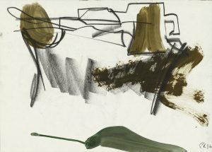 Per Kirkeby, "n.t.", 1982 gouache, graphite on paper 34 x 47,2 cm, © Per Kirkeby