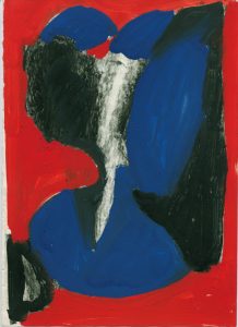 A.R. Penck, "Falsche Form II", 1974, wax crayon, gouache on paper, 29,3 x 21 cm, © A.R. Penck