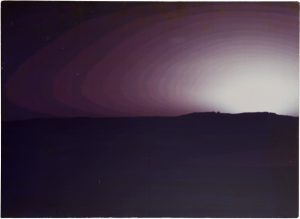 NASA · Viking Lander I, "Sunset on Mars", 1976, Aug. 18, JPL presentation c-print on fibre paper on original masonite mount, printed in 1976, 73,7 x 101,5 cm, © NASA