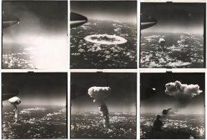 US Armed Forces Joint Task Force One, "Able, Operation Crossroads, Bikini Atoll", July 1, 1946, set of 6 glossy silver gelatin prints, each c. 23,5 x 24 cm