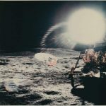NASA · Apollo XIV · Alan Shepard, Reflections from the Landing Module, c-print on glossy fibre paper printed 19711971, ©NASA