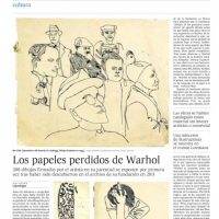 WARHOL DRAWINGS IN EL PAÍS