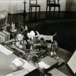 Margaret Bourke-White, President Franklin D. Roosevelt's Desk in the White House, December 24, 1934, warm-toned silver gelatin contact print on semi-matte, doubleweight fibre paper, printed by January 14, 1937, © Estate of Margaret Bourke-White/Licensed by VAGA, New York, NY
