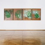 Ausstellungsfoto zu Andy Warhol Oxidation Paintings