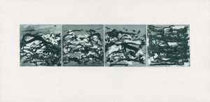 Joan Mitchell (1925 - 1992), "n.t.", 1989, 4 panel etching with aquatint, 105,1 x 76 cm, © Joan Mitchell, Courtesy Daniel Blau, Munich