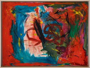 Karl-Heinz Schwind, n.t., c. 1986, oil, acrylic and wax crayon on canvas, 75 x 100 cm ©Karl-Heinz Schwind, courtesy Daniel Blau, Munich