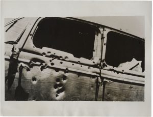 Unidentified Photographer, "Where Barrow and Bonnie Parker Met Death, August 3, 1934, 12,9 (17,9) x 21,4 (23,2) cm, ©Daniel Blau, Munich