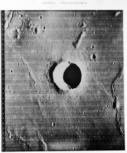 Nasa Orbiter I, "Lunar Surface with Crater Mösting", 1966, ©NASA, courtesy Daniel Blau, Munich