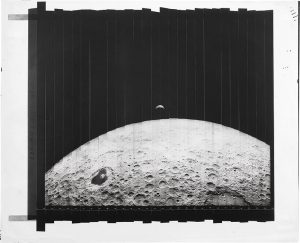 Nasa Orbiter I, “Second Photo of Earth as Seen from Lunar Orbit”, August 25, 1966, © NASA, courtesy Daniel Blau, Munich
