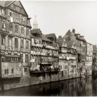 Georg Koppmann (1842-1909), Hamburg. Mührenfleth, von der Brooksbrücke aus gesehen, 1884, © Daniel Blau, Munich