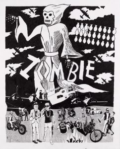 Neal Fox, "Z for Zombie",2007, ink on paper, 114 x 140 cm, ©Neal Fox