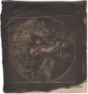 Louis Alphonse Poitevin (1819-1882) "Reproduction of a Painting of 'The Rape of Helen'", 1855 - c. 1860 pigment process with dichromated albumen or gelatin 27,0 x 25,4 cm