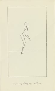 Matt Mullican, "n.t. (Acting like his Mother)", 1974, rapidograph and photocopy on paper, 35,5 x 21,6 cm, © Matt Mullican, courtesy Daniel Blau, Munich