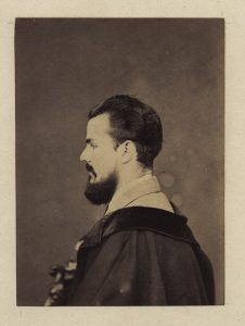 Duc de Massa (André Phillipe Alfred Regnier, Comte de Gronau), "Self Portrait Side View", 1860s, albumen print from glass negative, 14 x 10,3 cm, © Daniel Blau, Munich