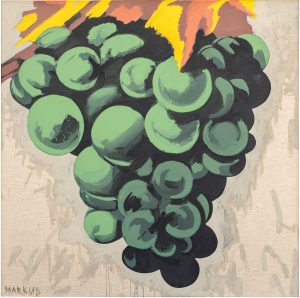 Markus Lüpertz (*1941) "Weintraube (Dithyrambisch)", 1970, distemper on canvas, 200,0 x 200,0 cm, ©Markus Lüpertz