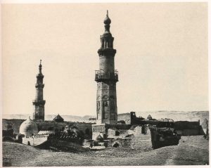 Maxime Du Camp (1822-1894), "Nr. 15: Mosqueé d'ali Bey, Haute Égypte”, 1850, salt print from paper negative (Calotype) on original moun
