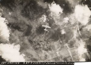 U.S. Army Airforce, "Airplane over Monheim Germany", September 1944