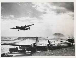 W. Eugene Smith (1918-1978), "Iwo Jima, Airfield Is Life-Saver for B-29´s", March 31, 1945
