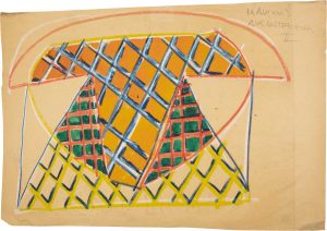 Markus Lüpertz (*1941), "Architektur II (Dithyrambisch)", 1964