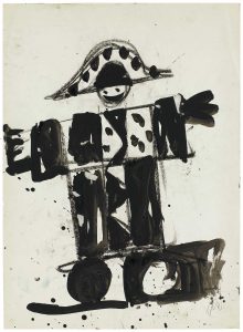 Markus Lüpertz (*1941), "n.t.", ink on paper, 70,0 x 50,8 cm, ©Markus Lüpertz