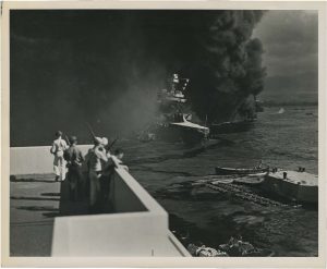 Unidentified U.S. Army Photographer, "Pearl Harbor, USS California ", December 7, 1941