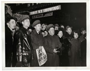 Unidentified U.S. Army Photographer, "Times Square Crowds Watch for War News on Pearl Harbor", December 7, 1941