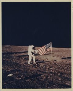 NASA · Apollo XII · Alan Bean, "Charles Conrad Besides the US Flag", November 19, 1969