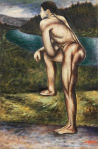 Ottone Rosai (1895 - 1957), "Nudo sul fiume", 1938
