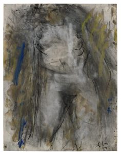 Eugène Leroy (1910-2000), "Nude", c. 1983