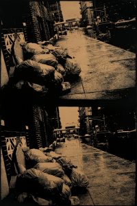 Daido Moriyama, “n.t. (From 71NY)“, 1971/2023, unique synthetic polymer on canva