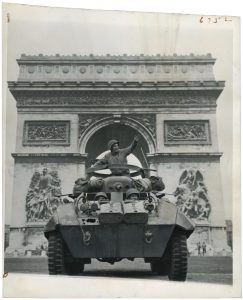 Bert Brandt (1915-1975) "First U.S. Vehicle Enters in Paris", September 5, 1944