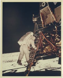 NASA · Apollo XI · Neil Armstrong, "Buzz Aldrin Descending from the Lunar Module", July 20, 1969