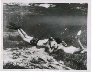 Unidentified U.S. American Photographer, "Underwater Kiss in Florida", June 13, 1956