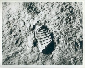 NASA · Apollo XI · Neil Armstrong, "Buzz Aldrin's Footprint in Lunar Soil", July 20, 1969