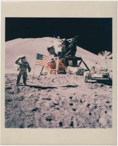 NASA · Apollo XV · David Scott, "James Irwin Gives Salute", August 1971