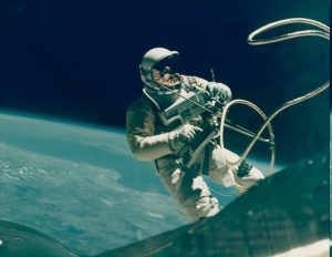 NASA · Gemini IV · James McDivitt, "Edward H. White, First American Spacewalk, El Paso, Texas in Background", June 3, 1965